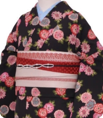 Examples of rental kimono　Retro-modern