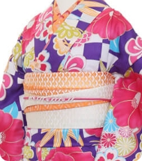 Examples of rental kimono　Retro-modern