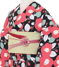 Examples of rental kimono　Retro-modern