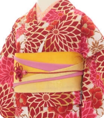 Examples of rental kimono　Retro-modern