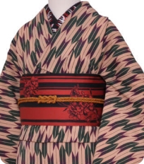 Examples of rental kimono　Retro-modern