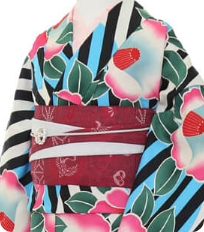 Examples of rental kimono　Retro-modern