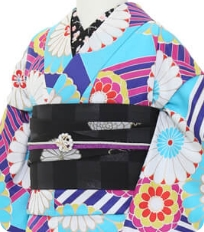 Examples of rental kimono　Retro-modern