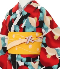 Examples of rental kimono　Retro-modern