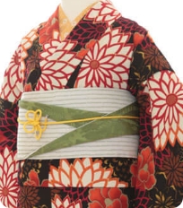 Examples of rental kimono　Retro-modern