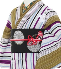 Examples of rental kimono　Retro-modern