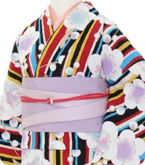 Examples of rental kimono　Retro-modern