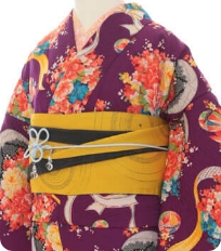Examples of rental kimono　Retro-modern