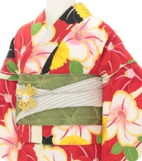Examples of rental kimono　Retro-modern