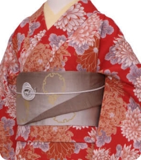 Examples of rental kimono　Retro-modern