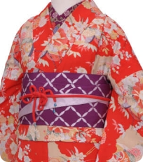 Examples of rental kimono　Retro-modern