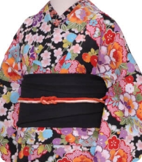 Examples of rental kimono　Retro-modern