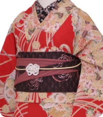 Examples of rental kimono　Retro-modern