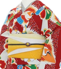 Examples of rental kimono　Retro-modern