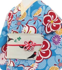 Examples of rental kimono　Retro-modern