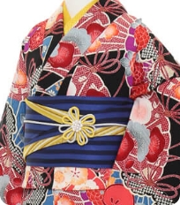Examples of rental kimono　Retro-modern