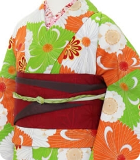 Examples of rental kimono　Retro-modern