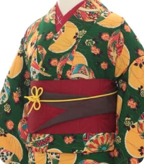Examples of rental kimono　Retro-modern