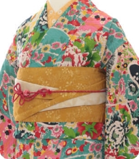 Examples of rental kimono　Retro-modern