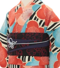 Examples of rental kimono　Retro-modern