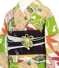 Examples of rental kimono　Retro-modern