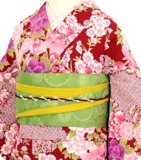 Examples of rental kimono　Retro-modern