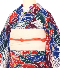 Examples of rental kimono　Silk, antique