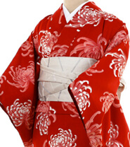 Examples of rental kimonos