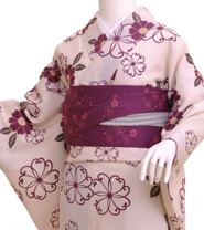 Examples of rental kimonos