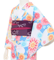 Examples of rental kimonos