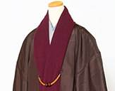Kimono coat, scarf